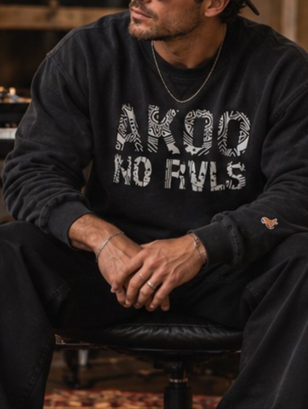Akoo Crew Neck Heavy Weight No Rvls Sweatshirt T.I. Rap Quality Mens Size 2XL